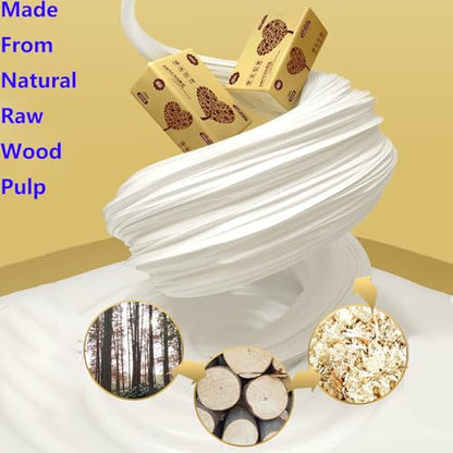 10 Packs Soft Small Facial Tissue, Disposable Facial Napkin, Wood Pulp Fiber Material NOT COTTON, Facial Towel, White Facial Paper Tissue, 4-Ply, 10 Pack, 280 Sheets per Pack, 2800 Sheet In Total