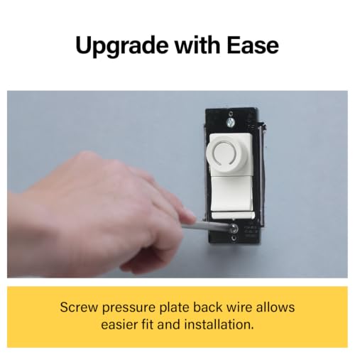 Legrand 450W Deco Rotary LED Dimmer Light Switch 3-Way White 1 Pack - size: 1 Count (Pack of 1)