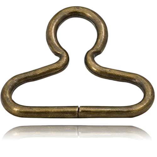 1.5"X0.4" Inner Oval Dimension with 0.45" Circular Hole Dia Triangle Ring Buckle for Strap - color: Bronze