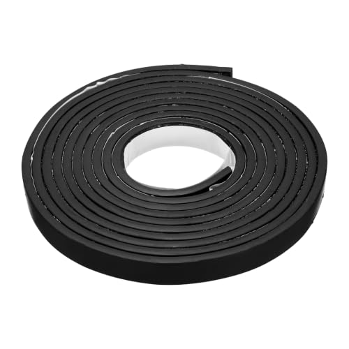 Smoke Fire Seal Strip 9.8Ft 15mm/0.59" Wx 5mm/0.2" T Black - color: Black, size: 9.8FT x 15mm / 0.59" W x 5mm / 0.2" T