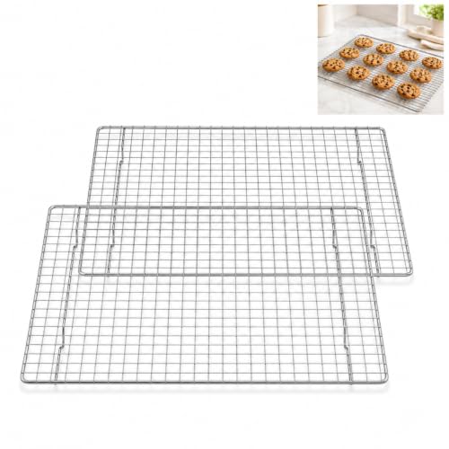 Mrs. Anderson’s Baking Professional Half Sheet Baking and Cooling Rack, 16.5 x 11.75-Inches, Set of 2 - size: Half Sheet, Set/2, 11.75 x 16.5-Inch