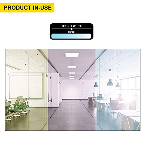 NUWATT 1x4 Panel LED Drop Ceiling Lights, 4000K Cool White, ETL, DLC, 4PK