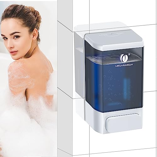 Manual Liquid Soap Dispenser, Wall Mount, 34oz, White