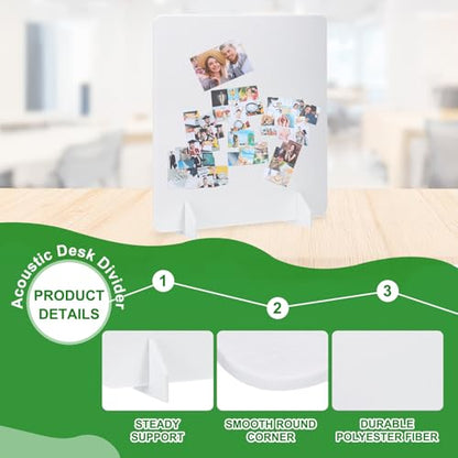 PATIKIL Desk Dividers 24" x 24",with 2Pcs Support Feet, Pure White Style A - color: Pure White Style a, size: 24" x 24"