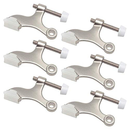 Nuk3y Hinge Pin Satin Nickel Heavy Duty Door Stop (6-Pack) - color: Satin Nickel, size: 6 Pack