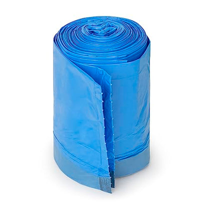 Plasticplace Custom Fit Trash Bags, Compatible with simplehuman Code K (50 Count) Tinted Blue Drawstring Garbage Liners 10 Gallon / 38 Liters, 24" x 28" - color: Blue, size: 50 Count (Pack of 1)