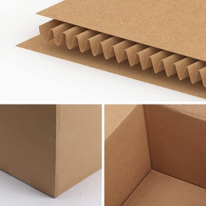 Edenseelake 40 Pack 6x6x6 inches Shipping Boxes Small Cardboard Boxes for Packing, Moving, Mailing, Brown - color: 40 packs（Brown), size: 6x6x6 inch