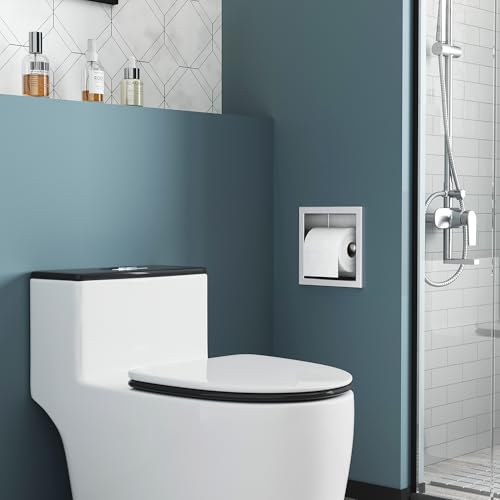 Neodrain Brushed 304 Stainless Steel Recessed in Wall Toilet Paper Holder - color: Brushed, size: 6X6In