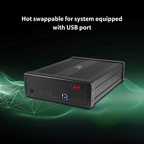 NexStar DX2 USB 3.0 External Enclosure, Design for 5.25" Blu-Ray/CD/DVD SATA Drive, 2nd Gen DX, Aluminum Alloy, fit Any Depth Optical Drive, TAA Compliant, USB Hot swappable (NST-540S3-BK)