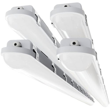 8FT LED Vapor Tight Light 120W/100W/80W,3/4/5000K CCT, ETL 4Pack - size: 8FT (4-Pack)