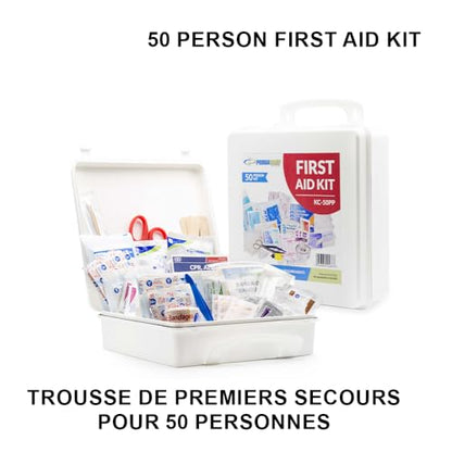 Primacare KC-50PP 50 Person Large Emergency Preparedness First Aid Kit for Home, School and Office, Wall Mounted - size: 50 Person Kit
