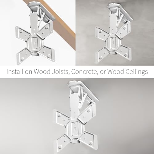 VIVO White Electric Ceiling TV Mount for 23-55 in Screens, MOUNT-E-FD55W - color: White, size: 23" to 55" Screens