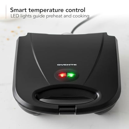 OVENTE Electric Panini Press Grill, 750W Nonstick Plates, Copper GP0110CO - color: GP0110CO
