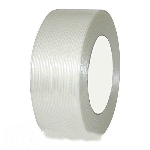 12 Rolls Economy Filament Strapping Tape 2" x 60 Yards 3.9 MIL Reinforced