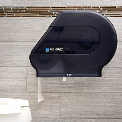Quantum R6500TBK 22" Width x 16-1/2" Height x 5.875" Depth, Black Pearl Jumbo Bath Tissue Dispenser
