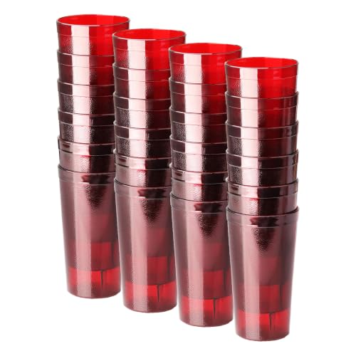 New Star Foodservice Restaurant-Grade Polycarbonate Beverage Tumblers, 16 oz, Red, Set of 12 (Pack of 4) - size: 16 oz (Pack of 4)