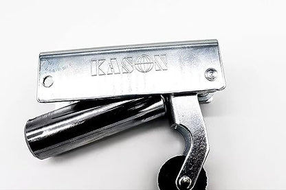 Kason 1092 Polished Chrome Hydraulic Door Closer, Flush to 3/4" Hook, and Hardware KIT