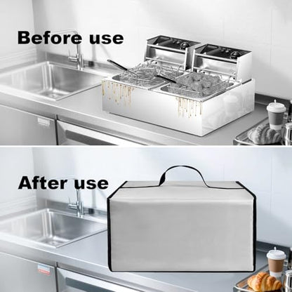 Deep Fryer Cover for Commercial Countertop Oil Fryer 12L Deep Fryers