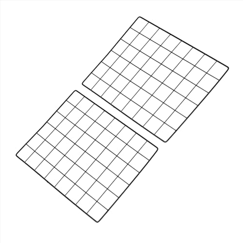 PATIKIL 12"x16" Wire Grid Panel, 2 Pack Board Photo Pictures Memo Display Grid Panels Hanging Organizer Wall Decorative Panel for Home Office Wedding, Black - color: Black, size: 12x16 Inch