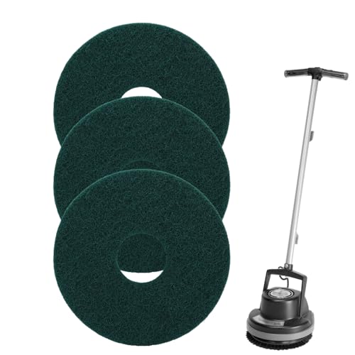 Commercial 12 Inch Floor Machines Pads Compatible with Oreck Orbiter Floor Machine 437053: Microfiber Carpet Bonnet Floor Buffer Polish Cleaning Pads - color: 3x Polishing Pad