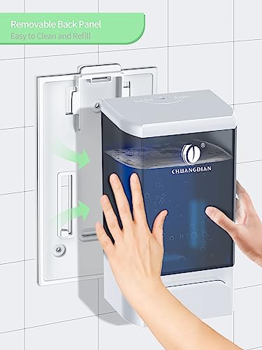 Manual Liquid Soap Dispenser, Wall Mount, 34oz, White