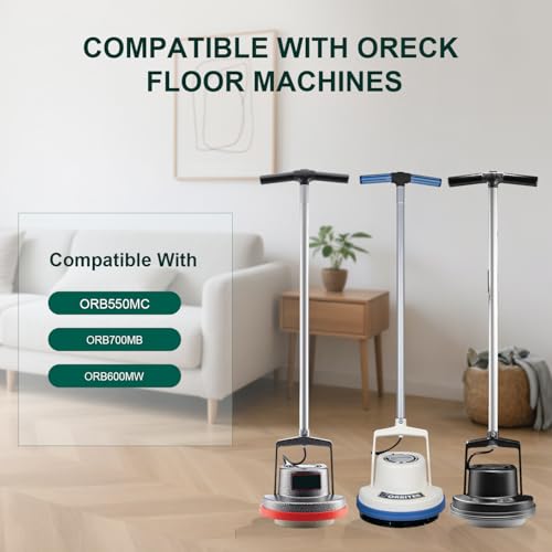 Commercial 12 Inch Floor Machines Pads Compatible with Oreck Orbiter Floor Machine 437053: Microfiber Carpet Bonnet Floor Buffer Polish Cleaning Pads - color: 3x Polishing Pad