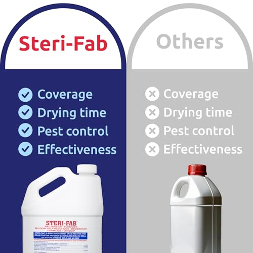 Steri-fab All-in-One Disinfectant & Insecticide Spray – Kills Bed Bugs, Fleas, Mites, Roaches, Viruses, Fungi, & Odors – Quick-Drying, Non-Residual – 16 Ounce Sprayer Bottle & 1 Gallon Jug
