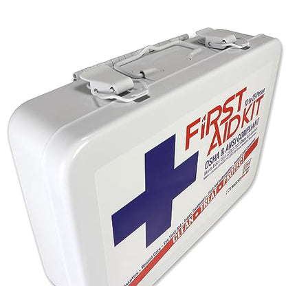 OSHA & ANSI Class A, Metal First Aid Kit, 25 Person, 79 Piece Emergency Kit