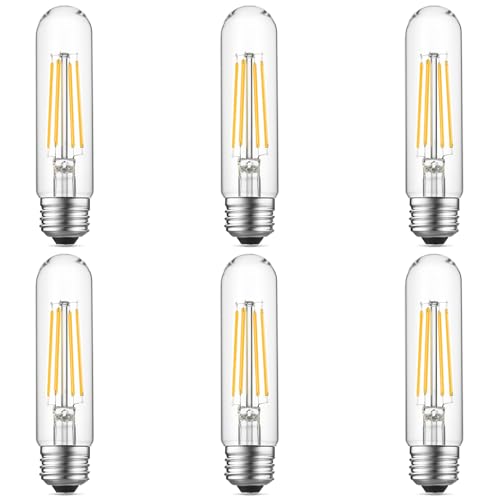 5" T10 Tubular LED Light Bulb, 60W Eq, Dimmable, Cool White 4000K, 6-Pack - color: Cool White, size: 5 Inch- 6 Count