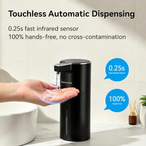 Touchless Automatic Electric Liquid Soap Dispenser - color: Black, size: Liquid