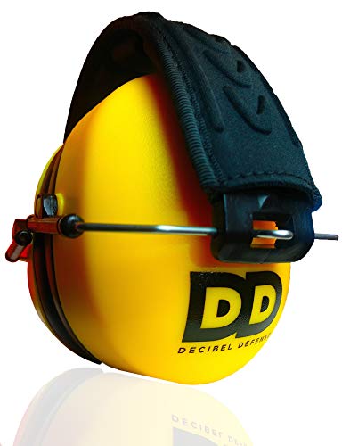 DECIBEL DEFENSE Ear Protection, 37 dB NRR Ear Muffs (SAFETY YELLOW) - color: Yellow, size: Regular