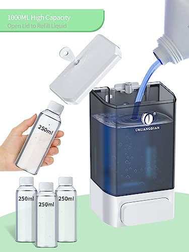 Manual Liquid Soap Dispenser, Wall Mount, 34oz, White