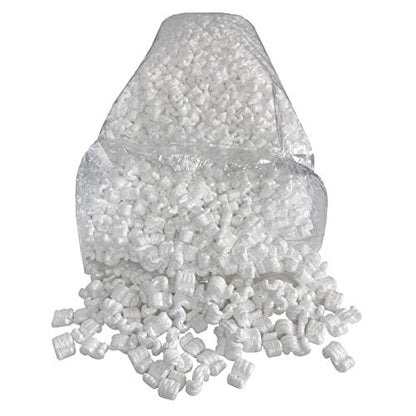 UOFFICE Packing Peanuts 3.5 cu. ft. (22.5 Gallons), S-Shaped Popcorn Cushion for Shipping (White), Void Filling Popcorn Peanuts