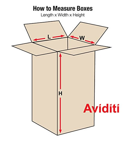 Aviditi 5560 Tall Corrugated Cardboard Box, 5" L x 5" W x 60" H, Kraft, For Shipping, Packing and Moving (Pack of 20)
