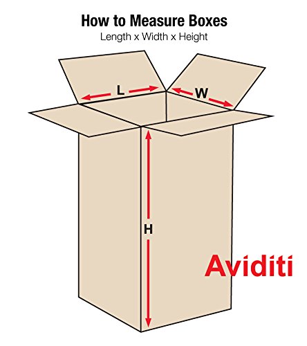 Aviditi 5560 Tall Corrugated Cardboard Box, 5" L x 5" W x 60" H, Kraft, For Shipping, Packing and Moving (Pack of 20)