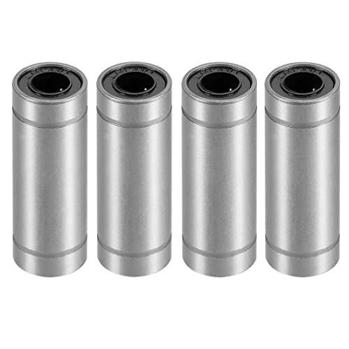 Linear Ball Bearings, LM6LUU 6mm Bore Longer Linear Motion Bushing Double Side Rubber Sealed Rod Liner Shaft Parts for CNC Machine 3D Printer 4 Pack - size: 6mm