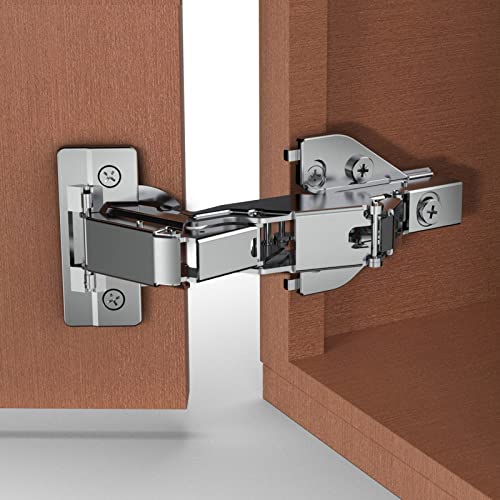 Chibery 10 Pack 165 Degree Lazy Susan Hinge, Face Frame, CLIP ON Plate for Easy Installation, Soft Close Multi-pivot Concealed hardware for Corner Kitchen Cabinet, Cupboard Folded, Folden Door, Closet - color: 165°, size: 10 Pack