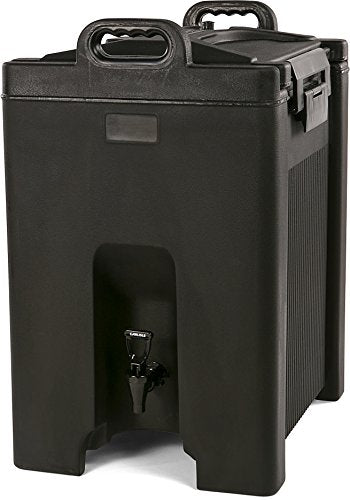 Carlisle FoodService Products Cateraide Insulated Beverage Dispenser with Handles for Catering, Kitchen, and Restaurants, Plastic, 10 Gallons, Black - color: Black, size: 10 Gallon Capacity