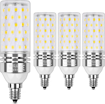 15W LED Bulbs, 120W Incandescent Bulbs Equivalent, 1500Lm, 3000K Warm White, E12 Small Edison Screw, Pack of 4 - color: Warm White 3000k, size: E12-Pack of 4