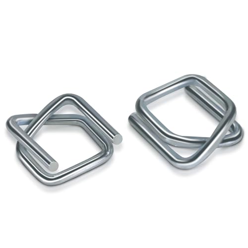 Heavy Duty Galvanized Wire Buckle for 1/2" Width Cord Strapping (Pack of 100)-Wire Buckles with Galvanized Coating - size: 1/2" Galvanized, style: 100 Pack