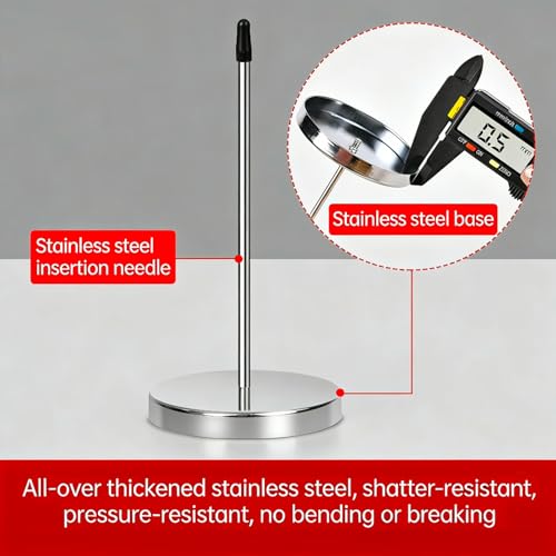 4Pcs Desk Receipt Holder,Bill Fork Ticket Spike,Restaurant Memo Holder - color: Silver