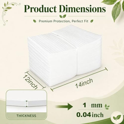Packing Foam Pouches 1/12'' thickness 12 x14IN, 50 Pack - size: 12X14IN-50PCS