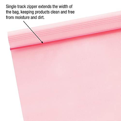 Ship Now Supply SNPBAS705 Anti-Static 2 Mil Reclosable Poly Bags, 3" x 5", Pink (Pack of 1000)