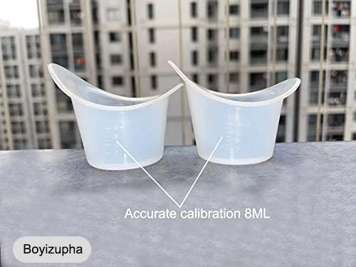 2 Pcs Eye Wash Cup,Eye Cups for Eye Wash,Silicone,with Storage Container
