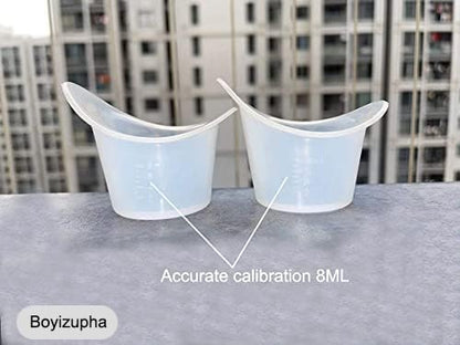 2 Pcs Eye Wash Cup,Eye Cups for Eye Wash,Silicone,with Storage Container