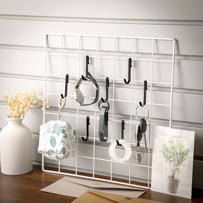 Lyrow 40 Pcs Stainless Steel J Hook, Wire Shelving, Hanging Hooks, Black - color: Black