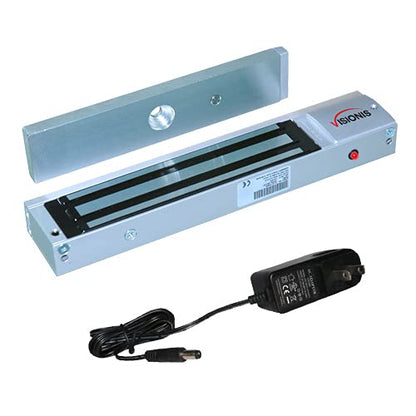 Visionis FPC-5361 Indoor 600lbs Electromagnetic Lock with Power Supply for Door Access Control - size: Magnetic Lock & Power Supply