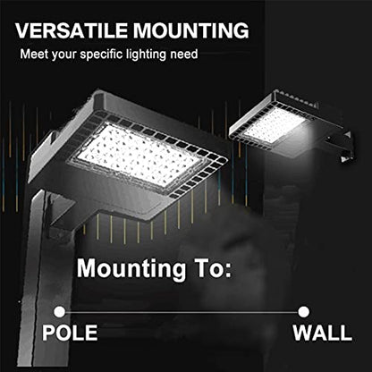ledmo 150W LED Parking Lot Light Dusk to Dawn Outdoor Lighting 3 Pack - size: 200W/3 Pack
