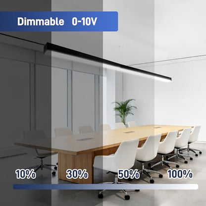 hykolity 4FT Linkable LED Linear Light, 23/32/40W 3CCT 3000K/4000K/5000K - color: Black, size: 4FT-4Pack