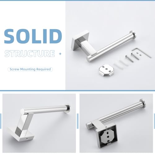Suyar Polished Chrome Toilet Paper Holder, Bathroom Tissue Roll Holder - color: Polished Chrome